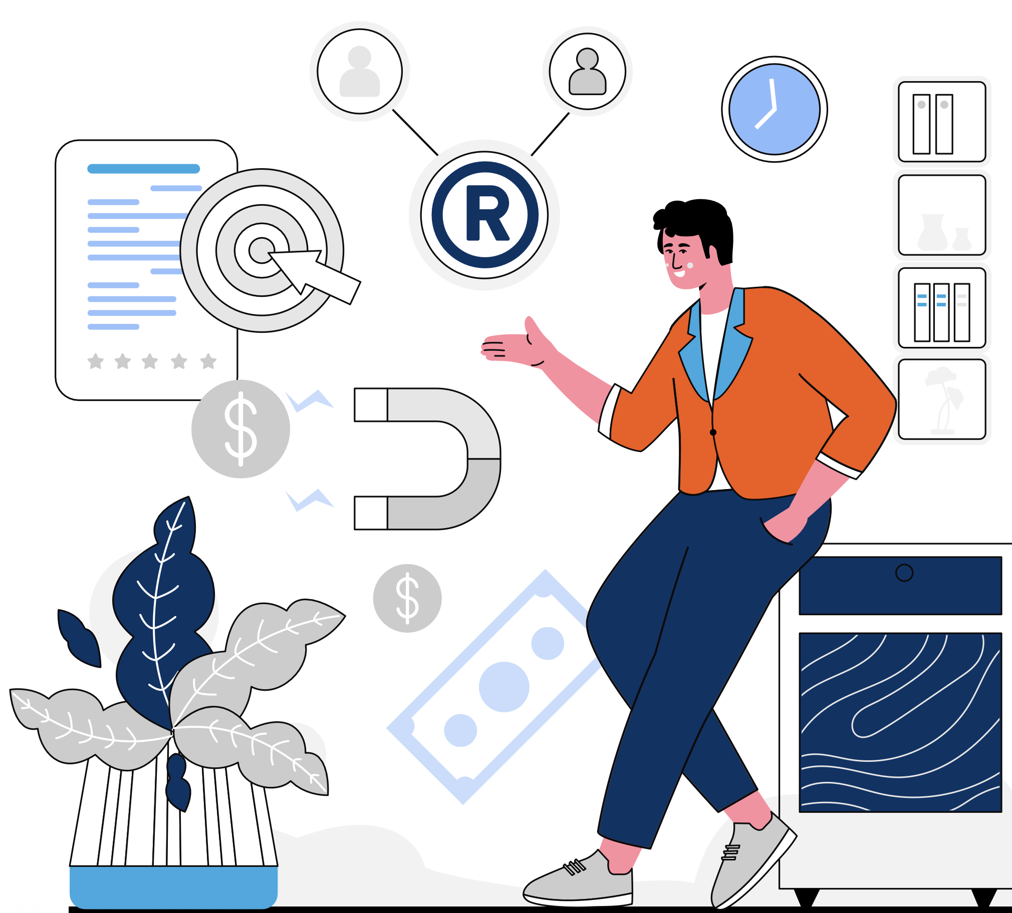 person working