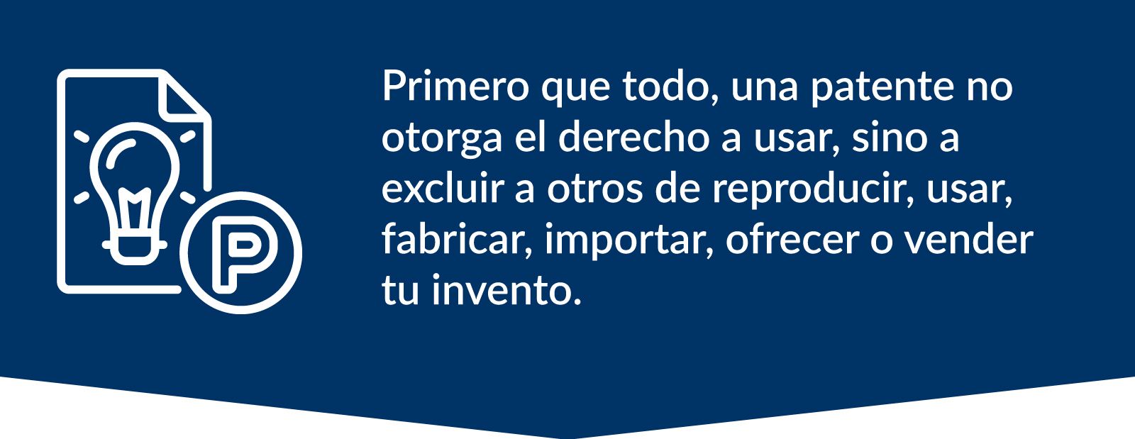 que concede una patente