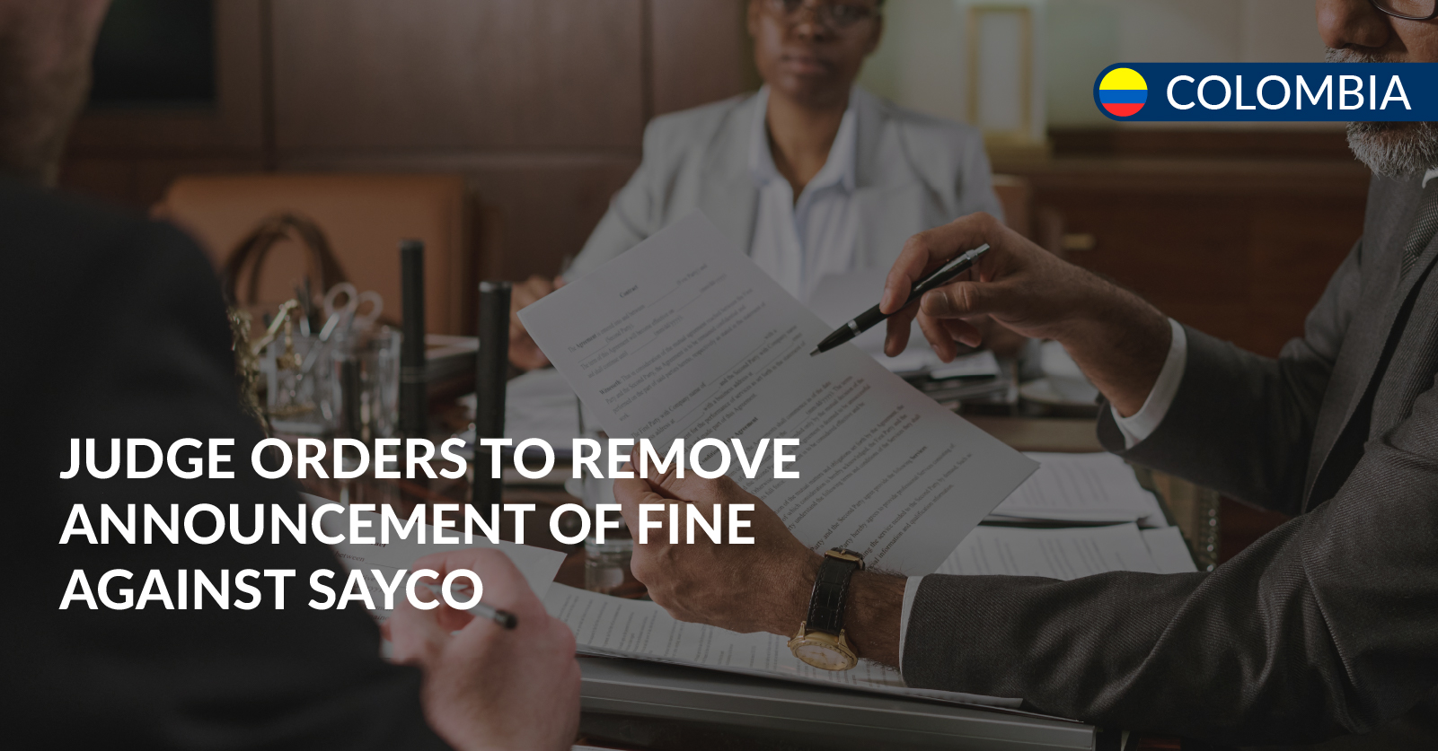 removement of fine sayco