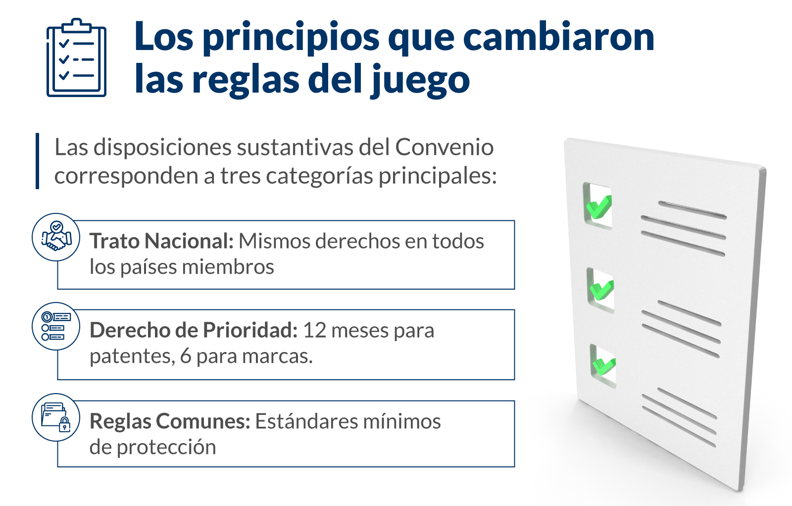 disposiciones sustantivas del convenio