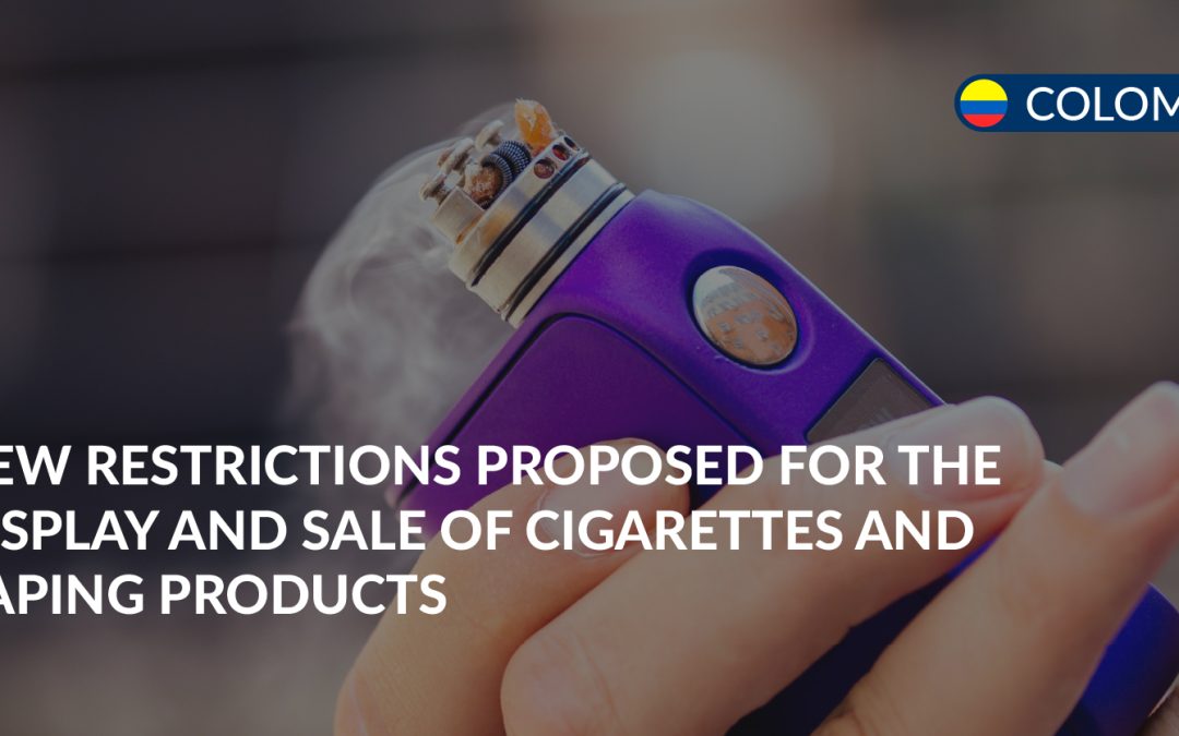 restrictions for the display of cigarettes and vapes